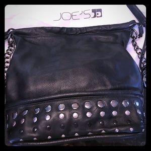 Joe’s Jeans black leather purse